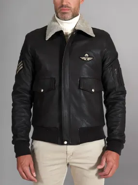 New Mens Thicken Fleece Real Leather Jacket With Fur Lined