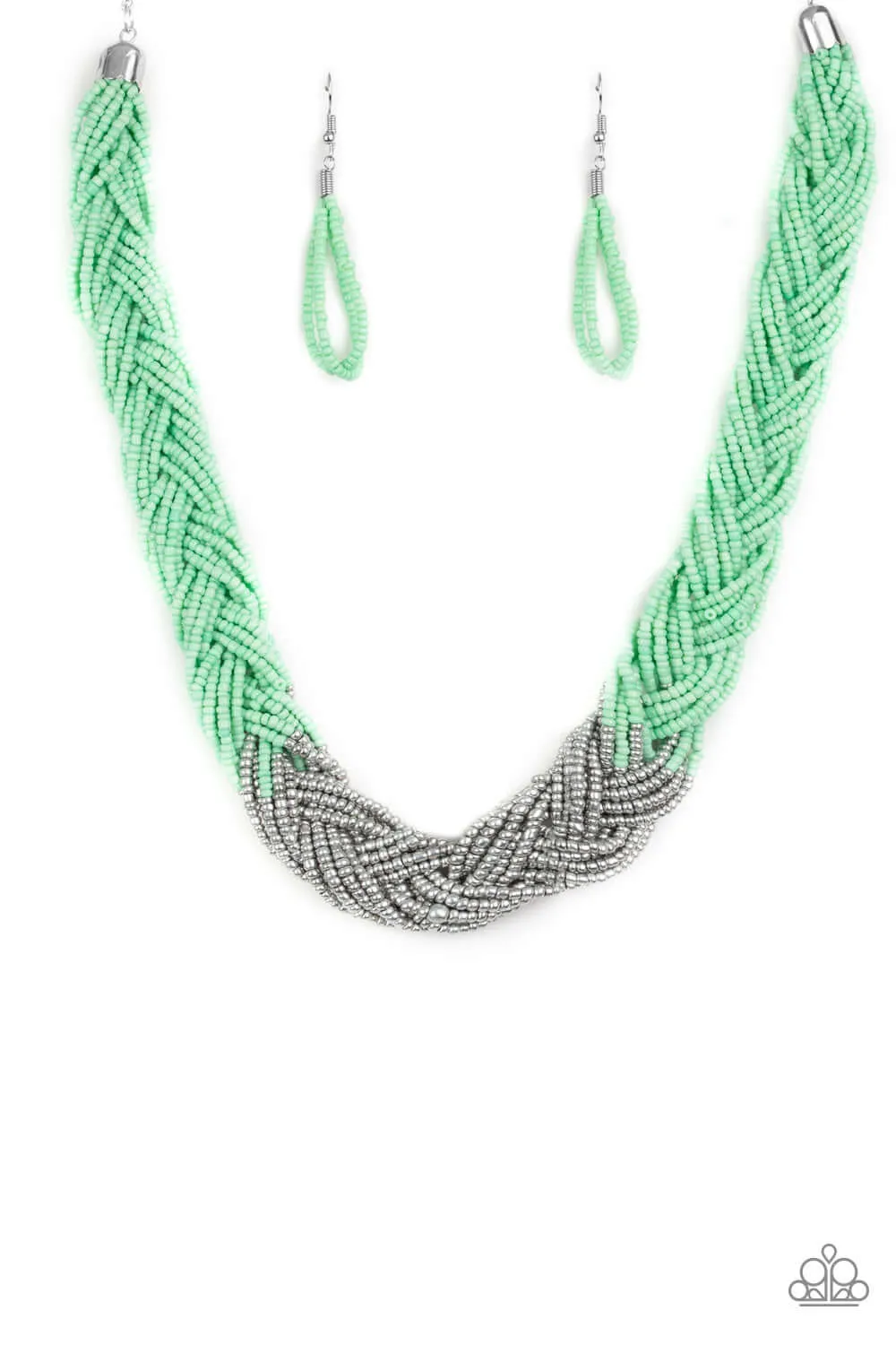 Paparazzi Accessories  - Brazilian Brilliance #N104 Box 2 - Green Necklace