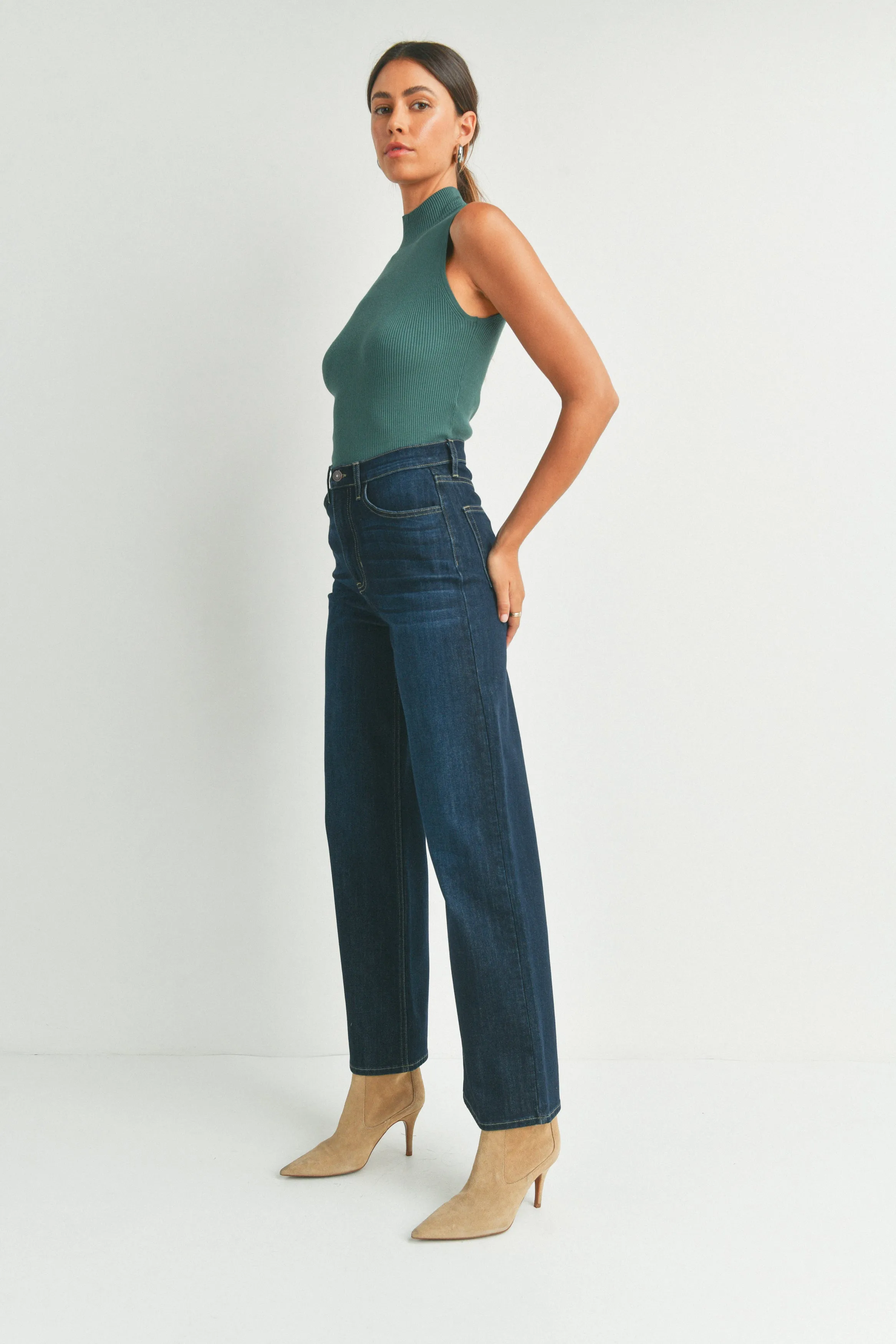 Retro Wide Leg Straight