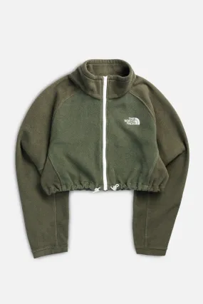 Rework North Face Crop Fleece Jacket - XL