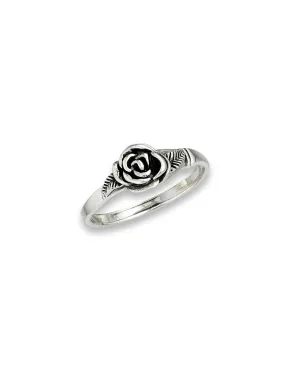 Rose & Leaves Ring