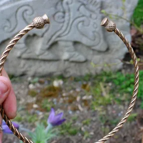 Scottish Thistle Torc - Bronze