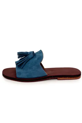 Tassel Sandal in Air Force Blue