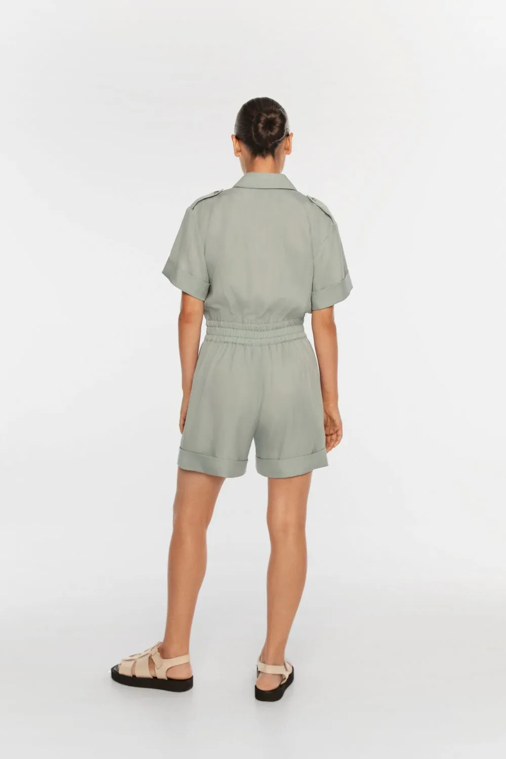 Technical Twill Playsuit