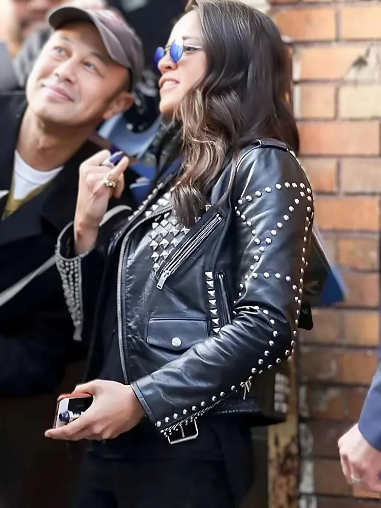 The Fast Saga Studded Black Leather Jacket