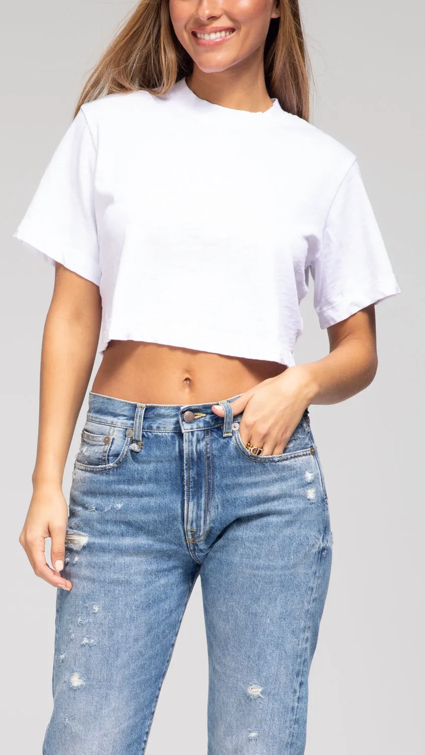 Tokyo Crop tee - White