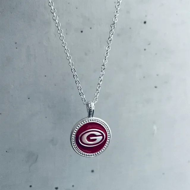 University of Georgia Coin Pendant Necklace - Enamel