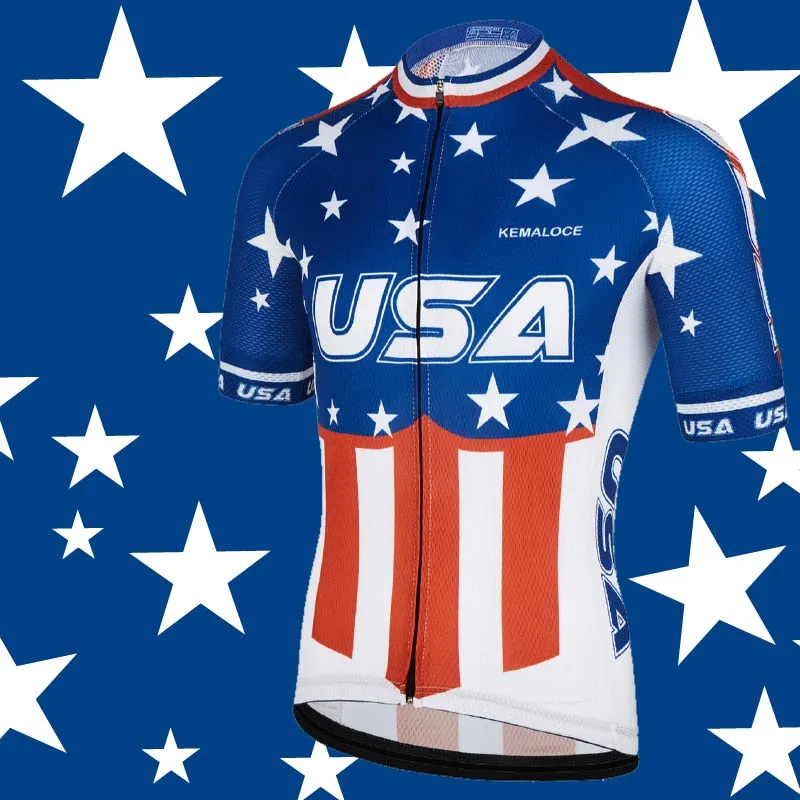 USA Navy International Men Cycling Jersey New American Sport Dirt Outdoor Bike Cycling Shirt Short Sleeve Pro Team Bicycle Shirt