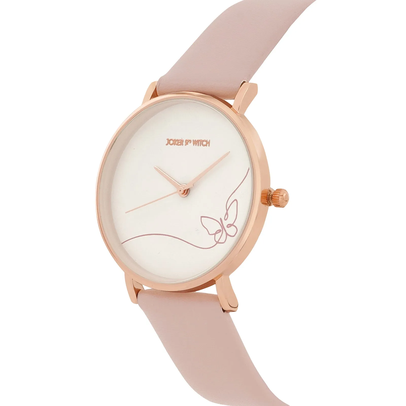 Whimsical Mauve PU Strap Watch