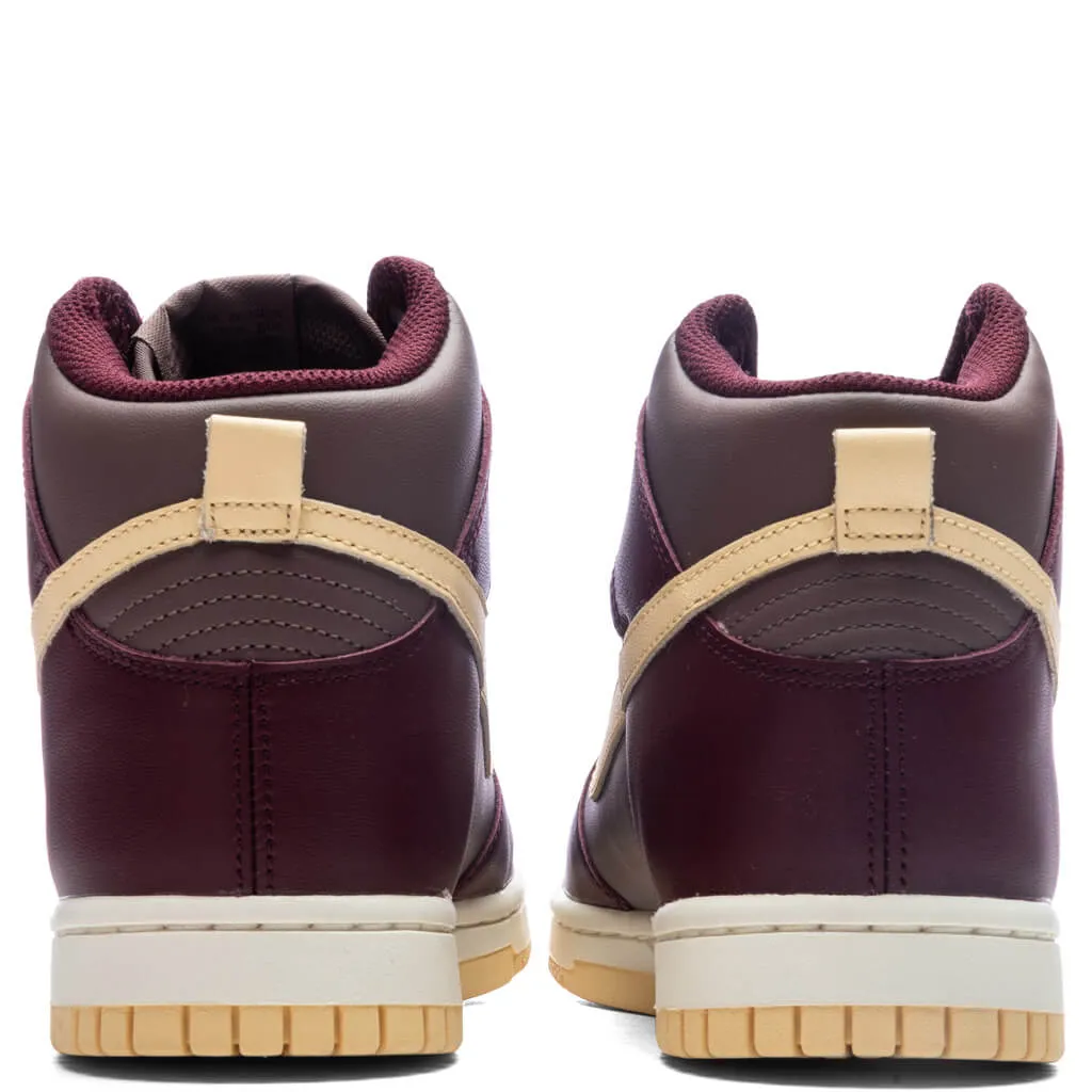 Women's Dunk High - Plum Eclipse/Pale Vanilla/Night Maroon