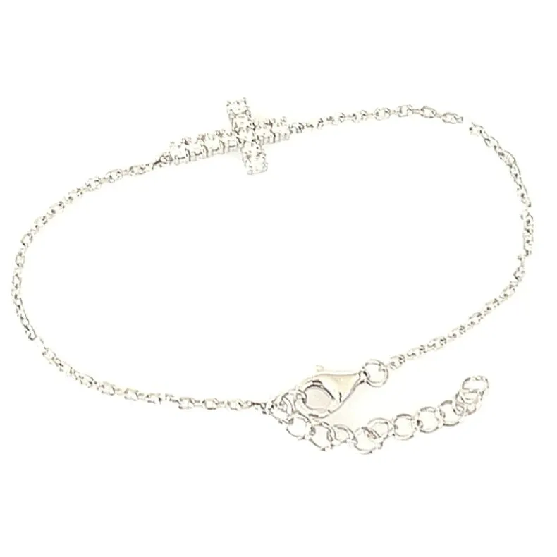 Zara cross chain bracelet Silver